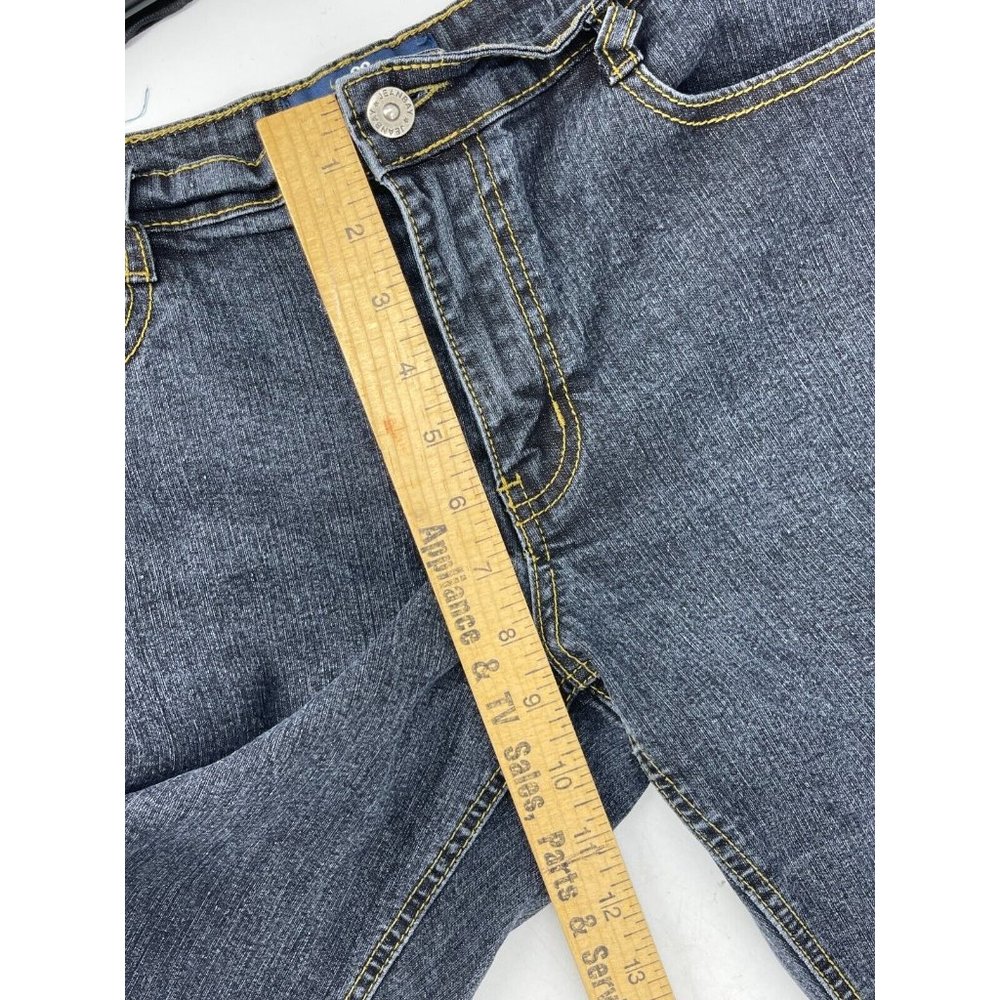 Jean Bay Women's Bootcut Denim Jeans Mid Rise Medium Wash Embroidered Size 6P - Picture 10 of 12